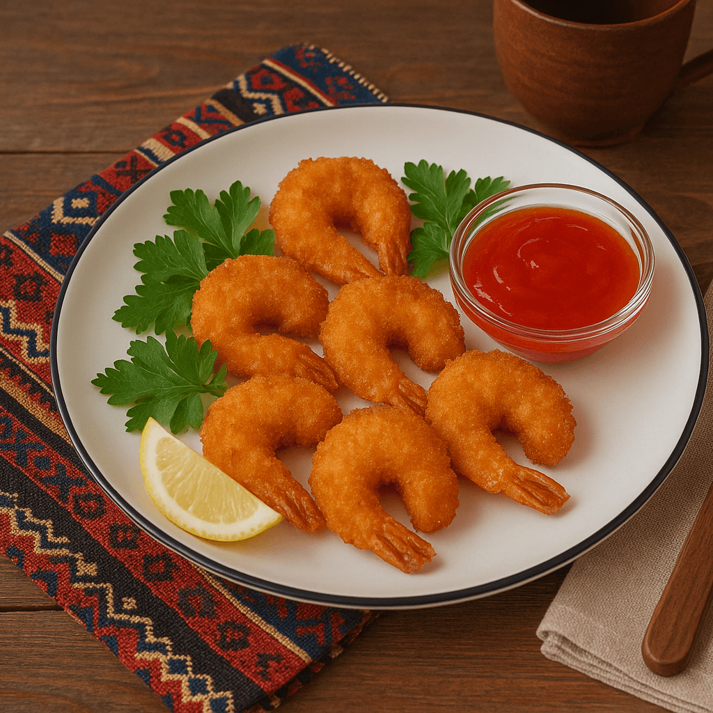 Креветки в панировке