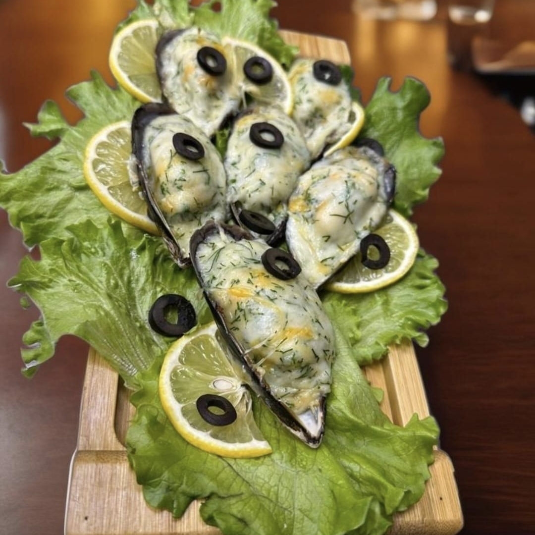 Мидии запеченные с сыром